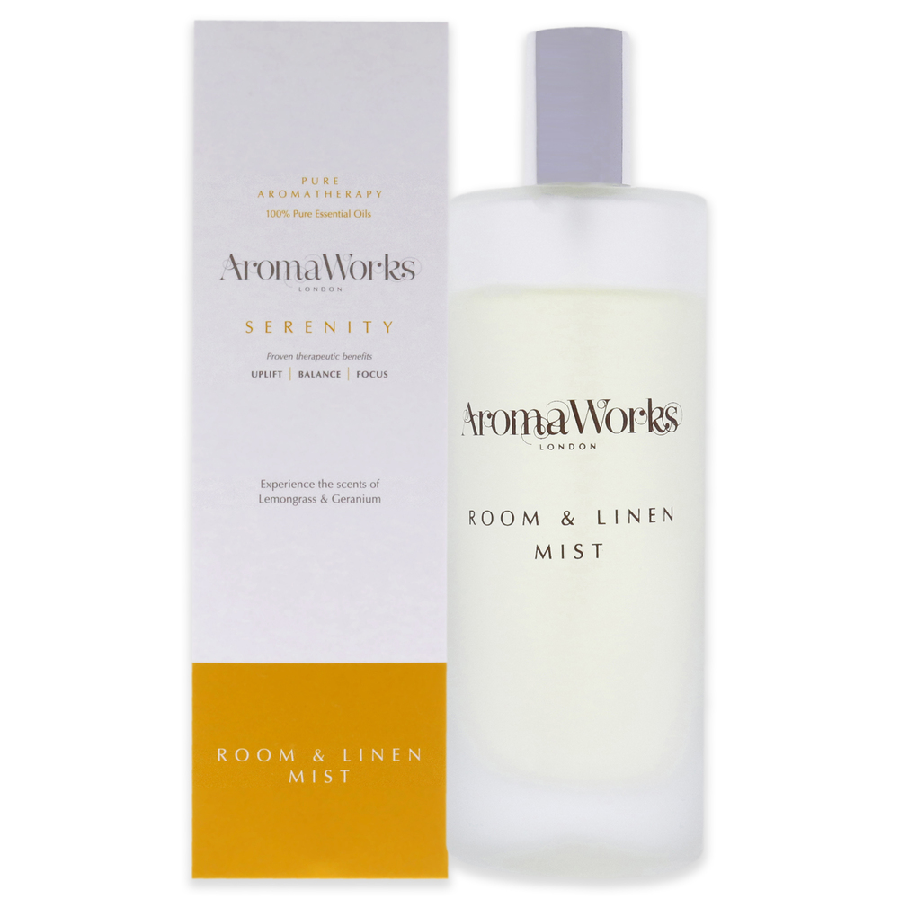 Serenity Room and Linen Mist by Aromaworks for Unisex - 3.38 oz Room Spray
